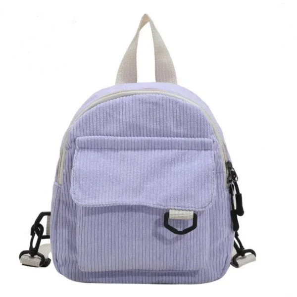 Mini Backpack ins super popular cute commuting makeup bag corduroy texture student versatile backpack - Image 7