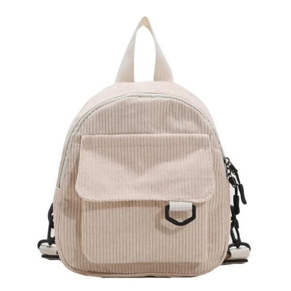Mini Backpack ins super popular cute commuting makeup bag corduroy texture student versatile backpack - Image 10