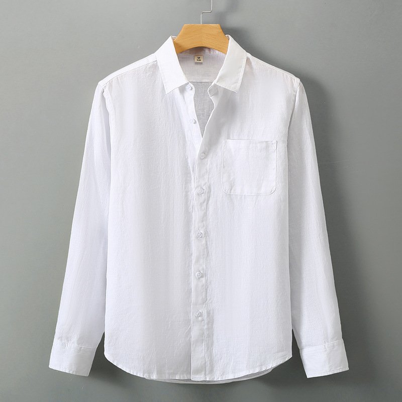 men's business casual pure linen - Image 14
