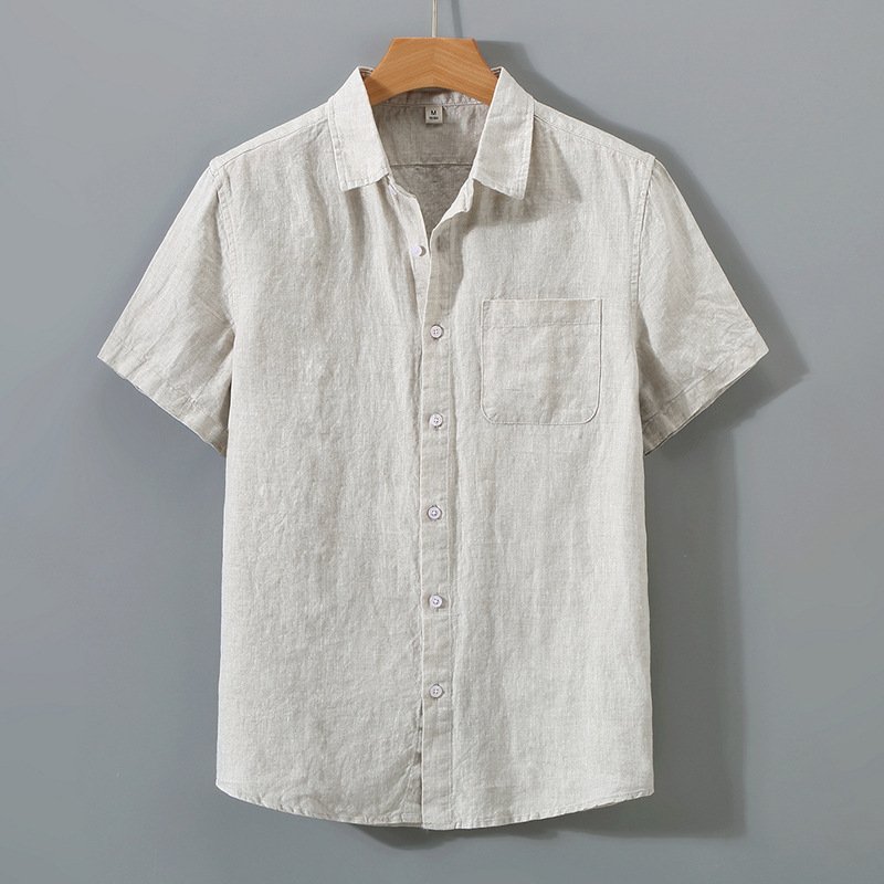 men's business casual pure linen - Image 3