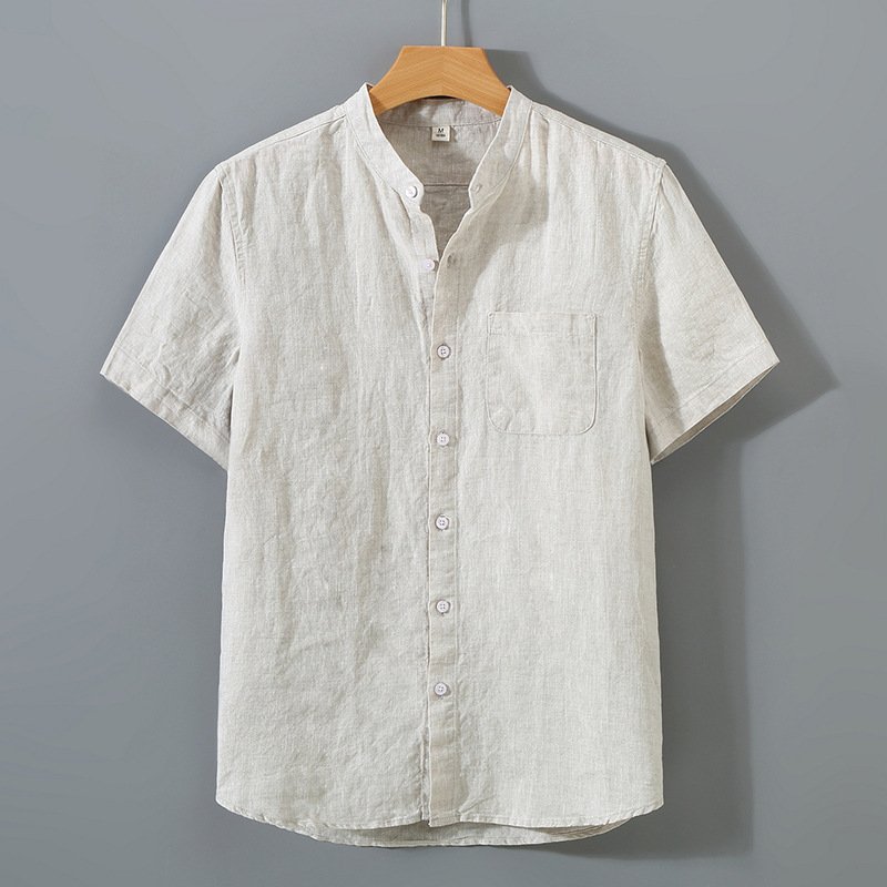 men's business casual pure linen - Image 18