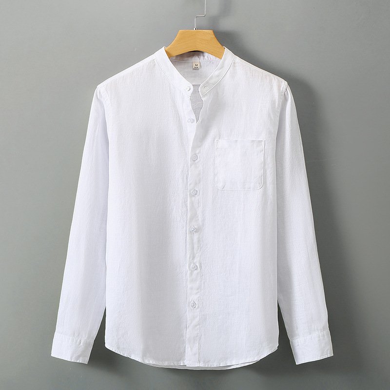 men's business casual pure linen - Image 9