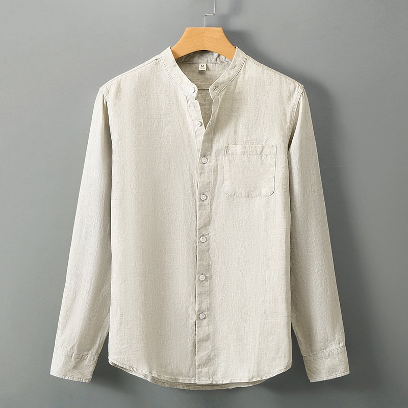 men's business casual pure linen - Image 8