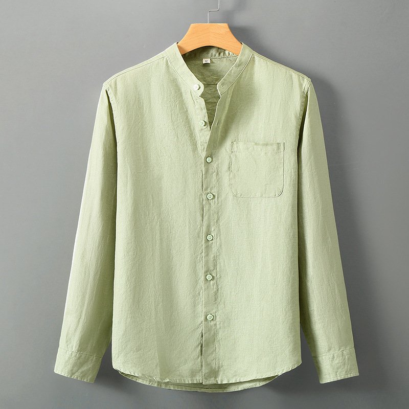 men's business casual pure linen - Image 11