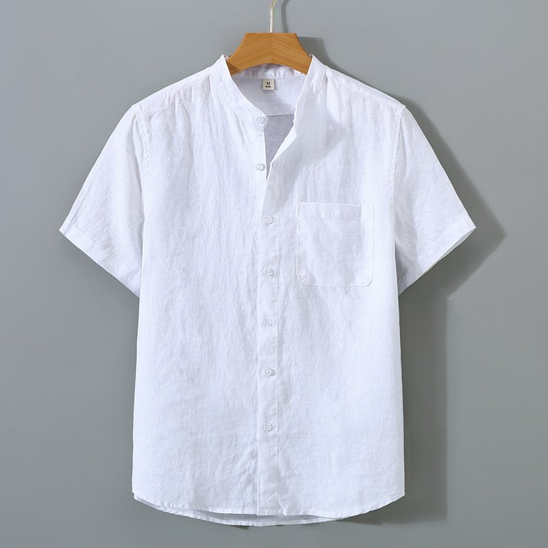 men's business casual pure linen - Image 22