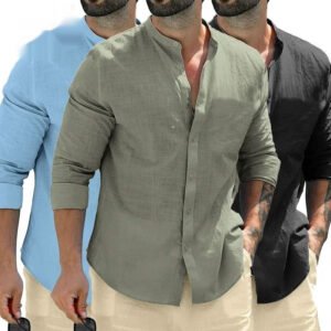 Autumn Mens Long Sleeve Shirts