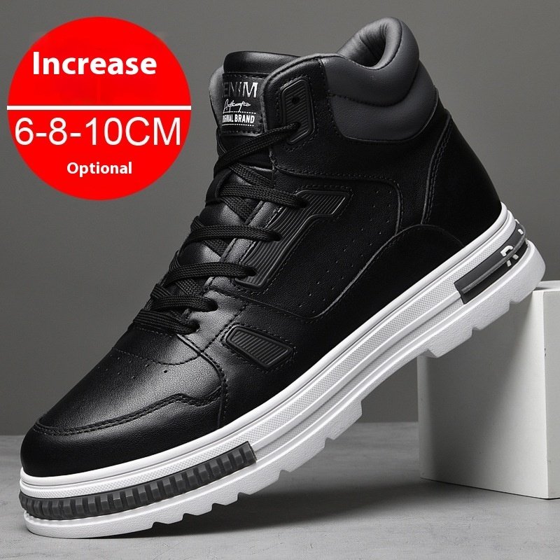 Martin Boots Men's Casual Sneakers Elevator Winter Shoes Sneaker Height Increasing Insole - Image 4