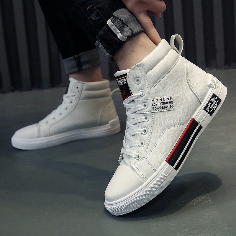 Casual Student Male Warm Cotton Shoes High-top Sneakers - Image 3