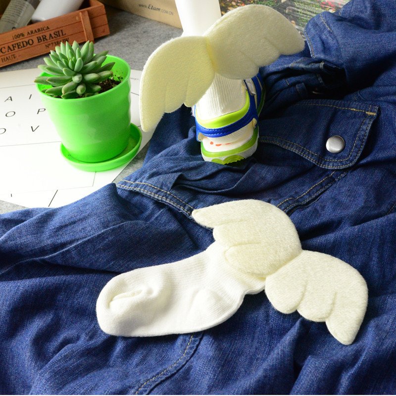 Children's Boneless Socks Angel Children's Socks Thin Solid Color Cotton Socks - Image 5