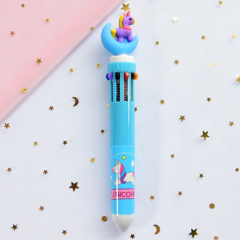 Girly Heart Cartoon Multicolor Press Ballpoint Pen - Image 6