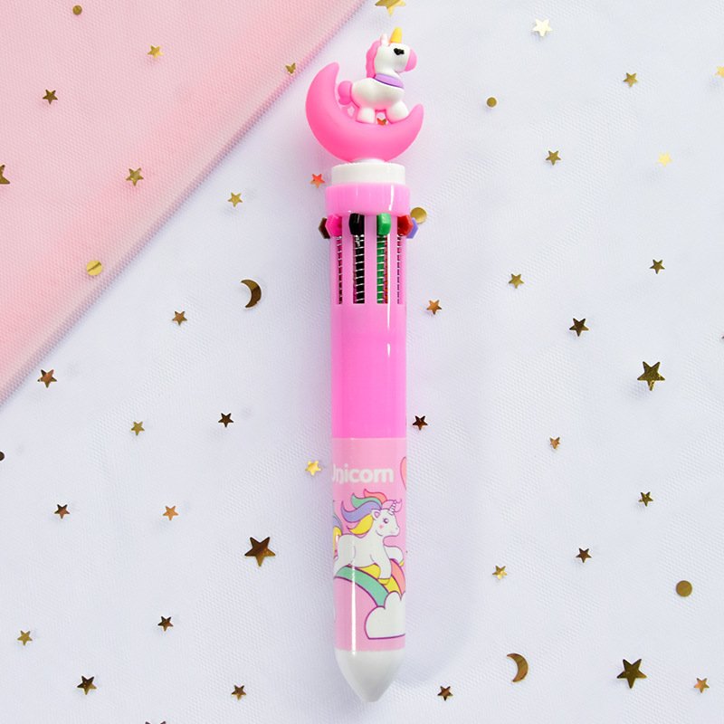 Girly Heart Cartoon Multicolor Press Ballpoint Pen - Image 3