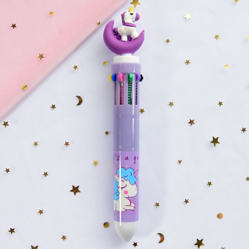 Girly Heart Cartoon Multicolor Press Ballpoint Pen - Image 7