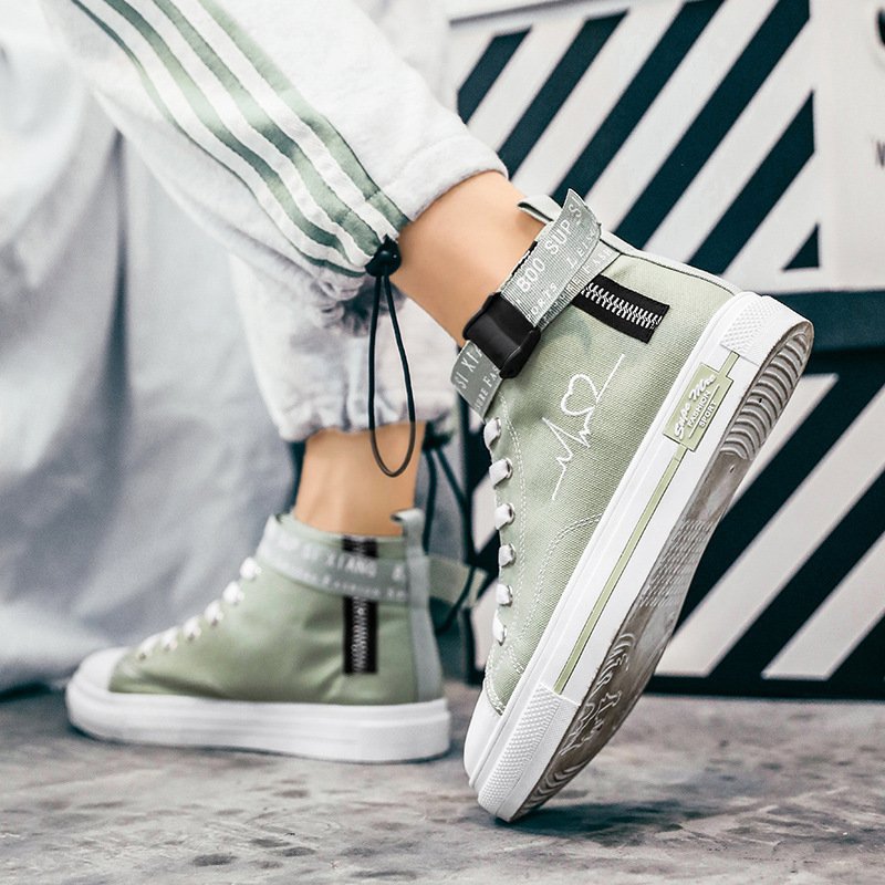 High-Top Canvas Shoes Casual All-Match Men'S Cloth Shoes - Image 2