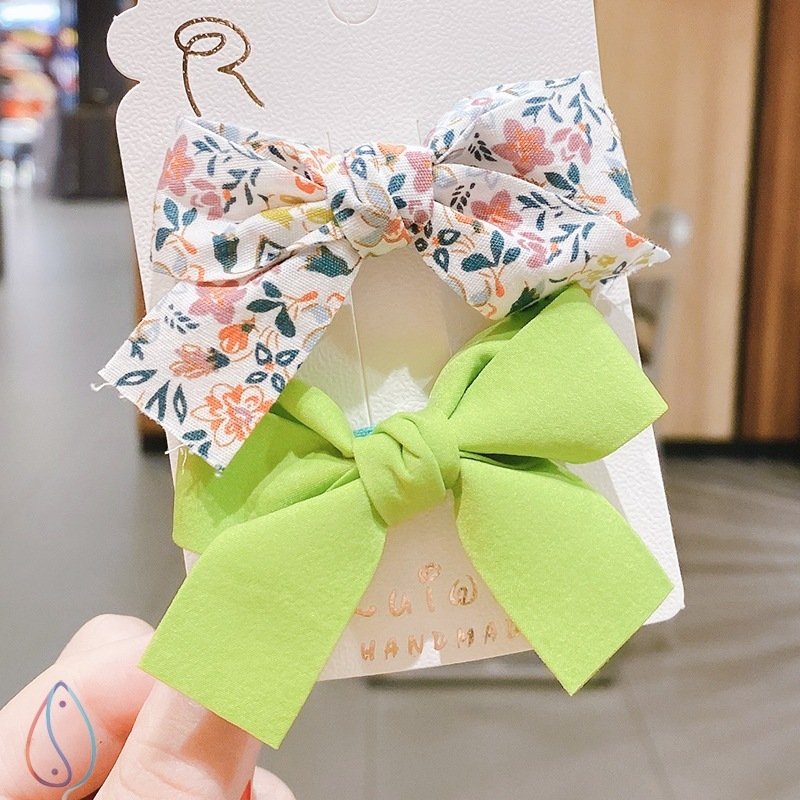 Bow Hair Clip Girls Headdress Floral Bangs Clip - Image 9