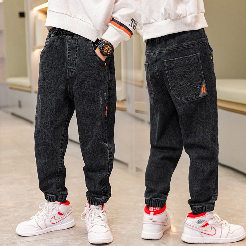 Daddy Children's Jeans Loose Trousers Winter - Image 5