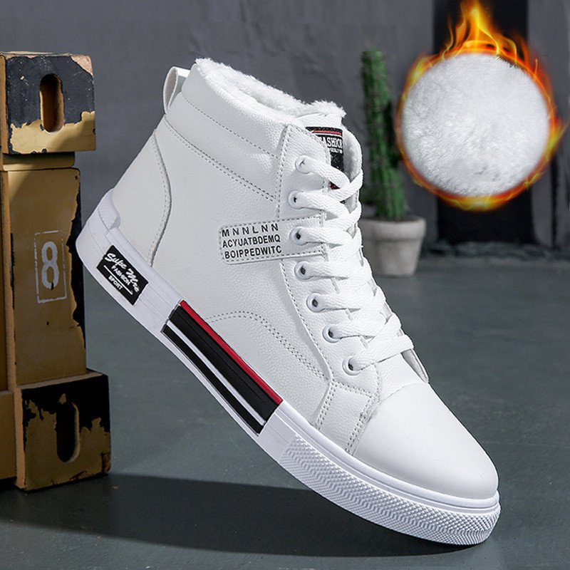 New High-top Sneakers With Velvet To Keep Warm - Image 5