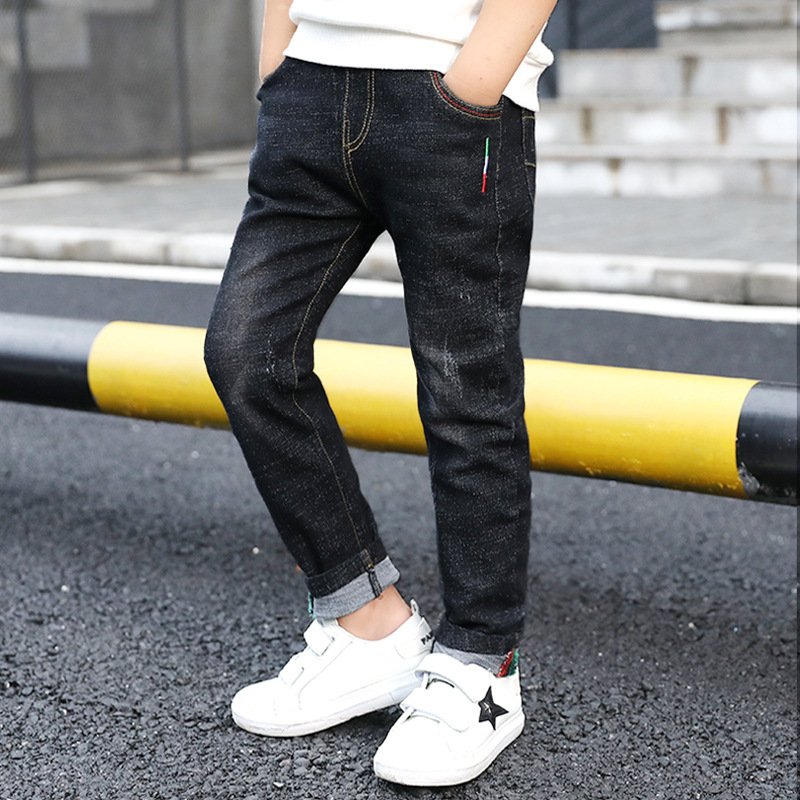 Boys' denim trousers, new style, big children's trousers, spring and autumn children's trousers - Image 6