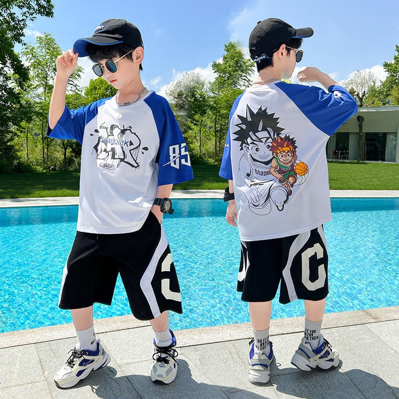 Zhongda Children's Wear Sports Handsome Fashion Thin Short Sleeves - Image 2