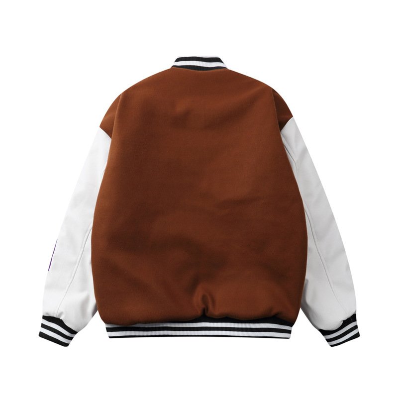 National Tide Street Stitching Contrast Color Smiley Face Flocking Embroidery - Image 2