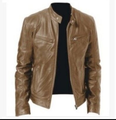 PU Leather Jacket Slim Leather Jacket - Image 6