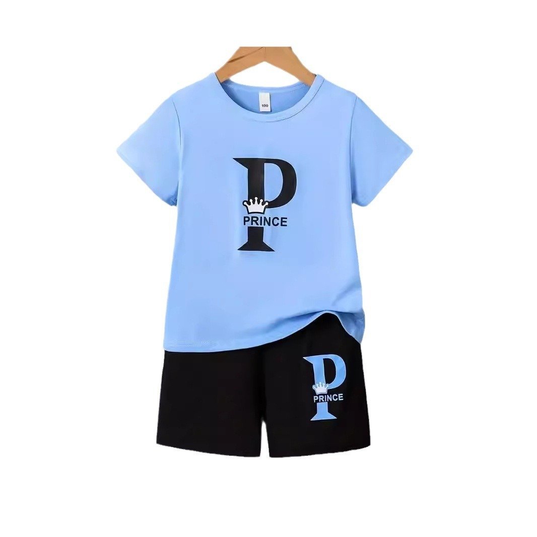 Boy Comfortable Short Sleeve T-shirt Shorts Set - Image 2