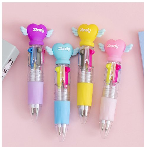 Cute Cartoon Cute Object Four-color Press Color Ballpoint Pen - Image 6