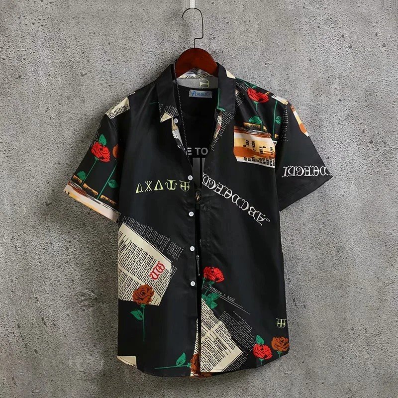 New Printed Shirt Short Sleeve Men - Image 7