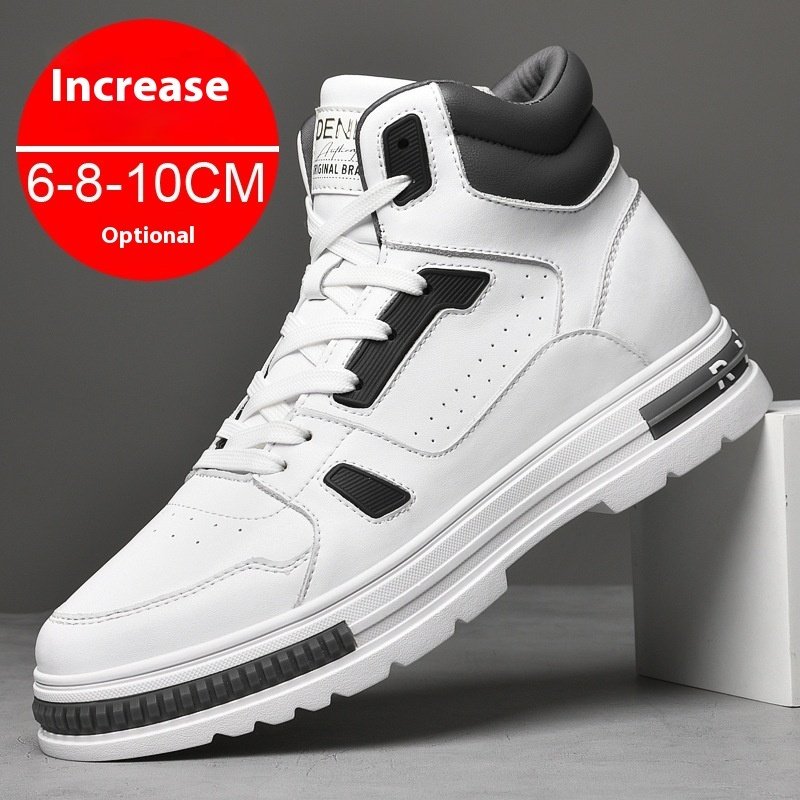 Martin Boots Men's Casual Sneakers Elevator Winter Shoes Sneaker Height Increasing Insole - Image 2
