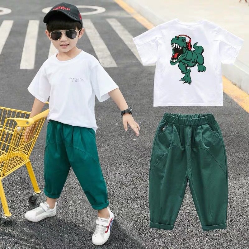 Children's Clothing Boys Summer Suits Western-style Clothes Boys Summer Handsome Short Sleeves - Image 3