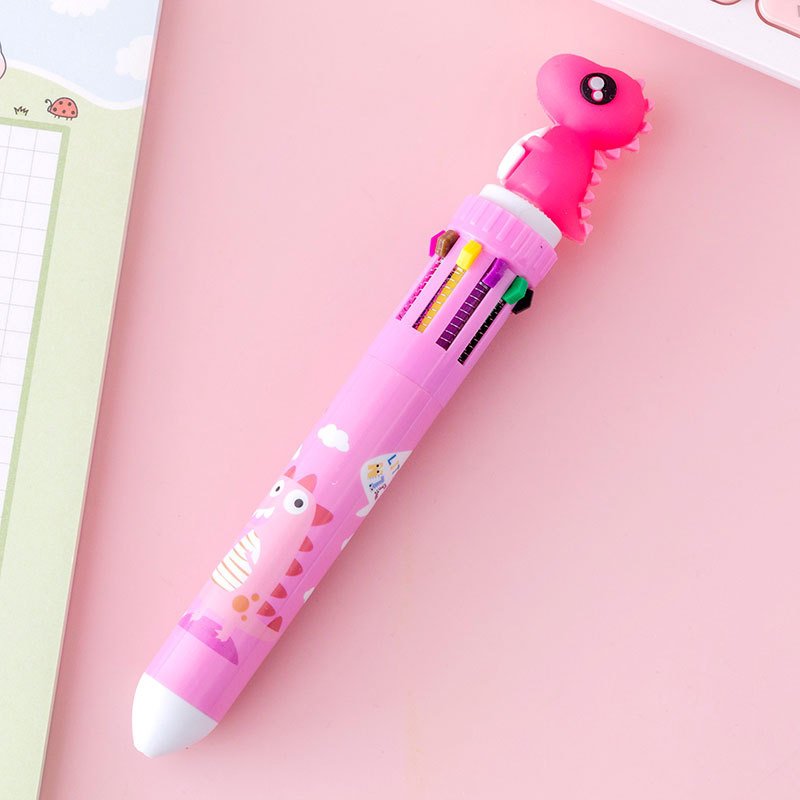 Girly Heart Cartoon Multicolor Press Ballpoint Pen - Image 10