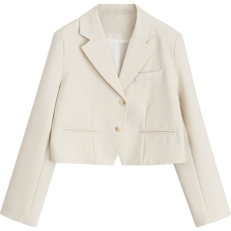 Short Suit Jacket Women's Small College Style Casual Small Suit Top - Image 6