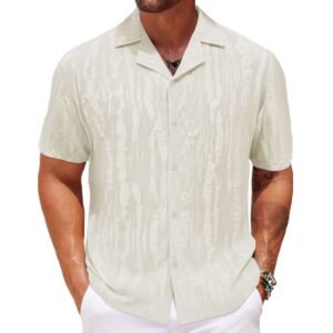 Summer Men's Shirt Cuban Collar