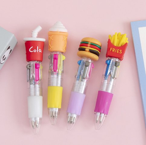 Cute Cartoon Cute Object Four-color Press Color Ballpoint Pen - Image 8
