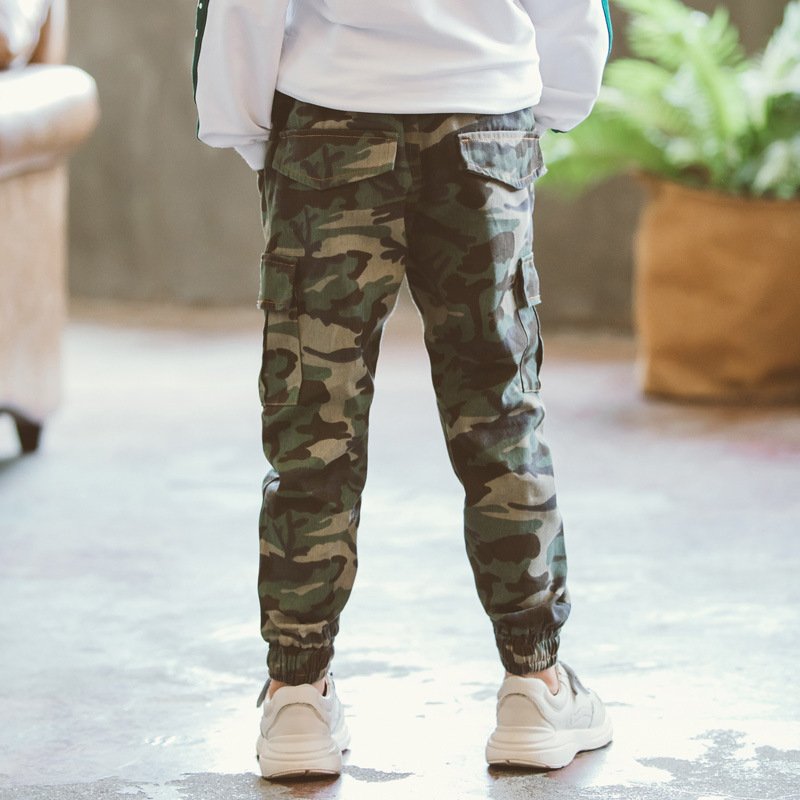 Children's Sports Military Camouflage Casual Trousers - Image 5