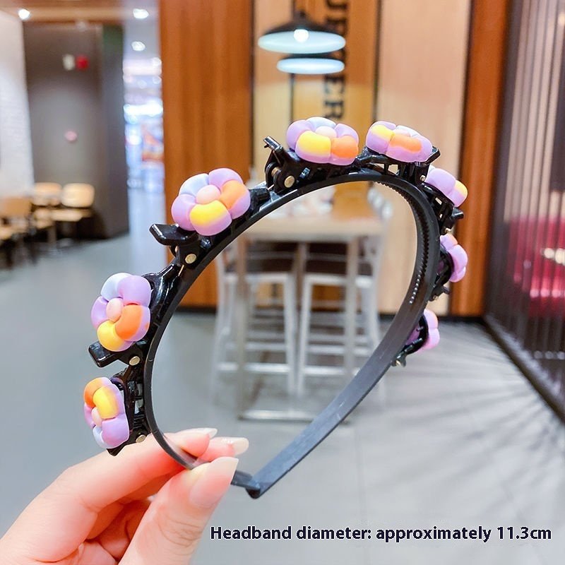 Girls' Clip Hair Accessories Crushed Hair Headband - Image 6