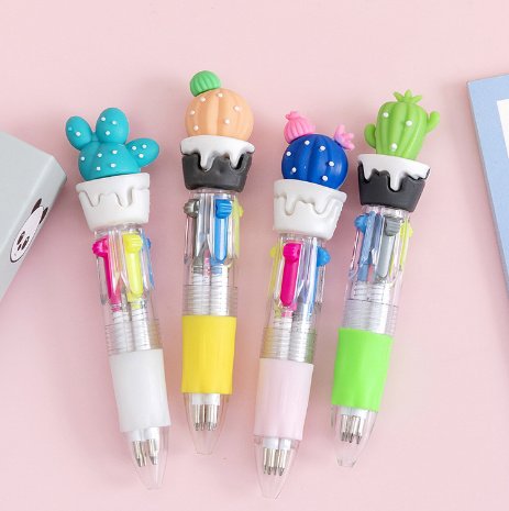 Cute Cartoon Cute Object Four-color Press Color Ballpoint Pen - Image 7