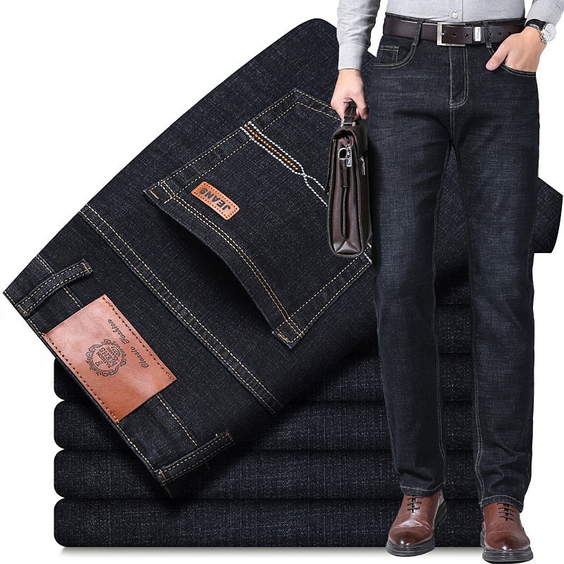 Autumn Thick Jeans Men's Loose Straight - Image 7