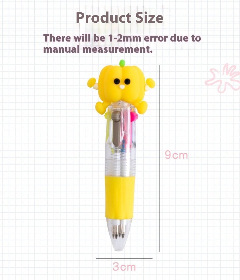 Cute Cartoon Cute Object Four-color Press Color Ballpoint Pen - Image 10