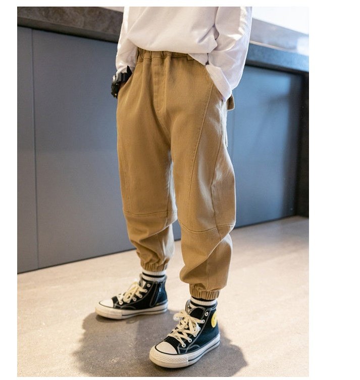 Boys' Middle And Older Children's Footwear Overalls Trousers - Image 5