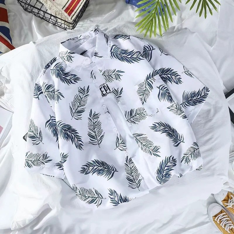 New Printed Shirt Short Sleeve Men - Image 2