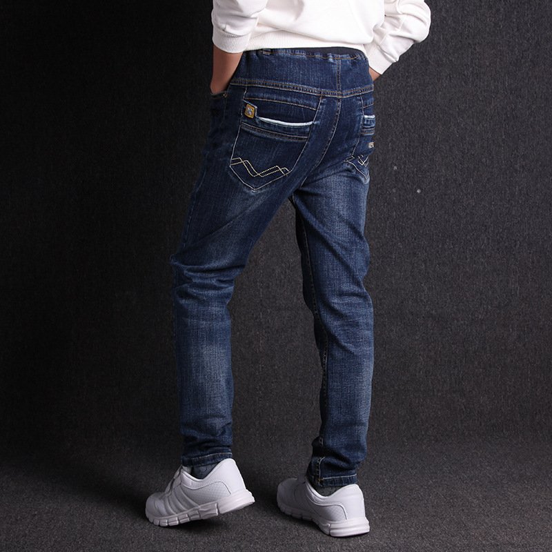 Boys Jeans New Product Micro Stretch Comfortable Black Pants - Image 5