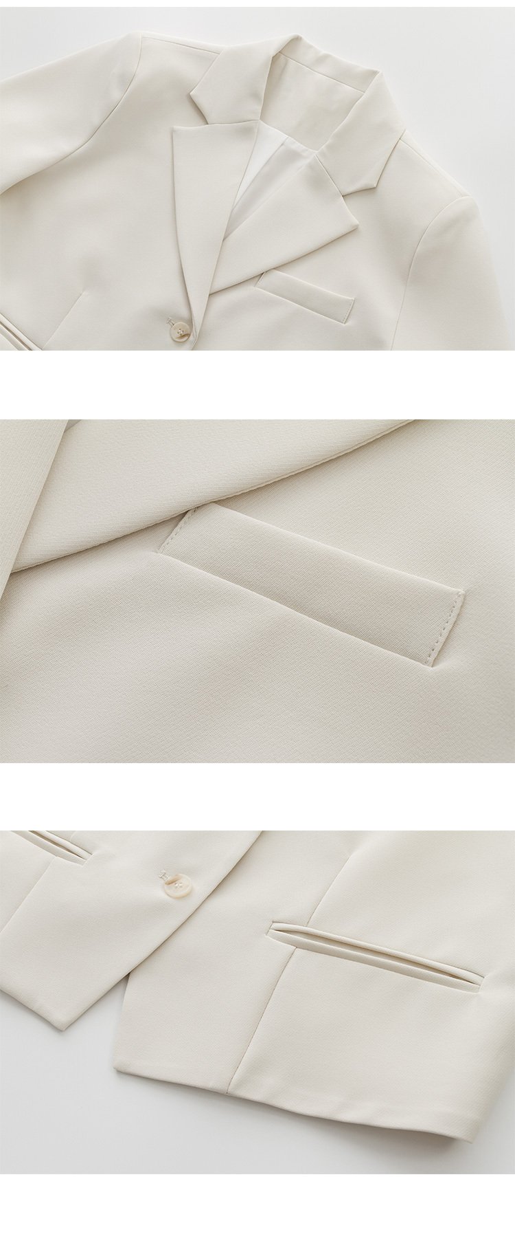 Short Suit Jacket Women's Small College Style Casual Small Suit Top - Image 3