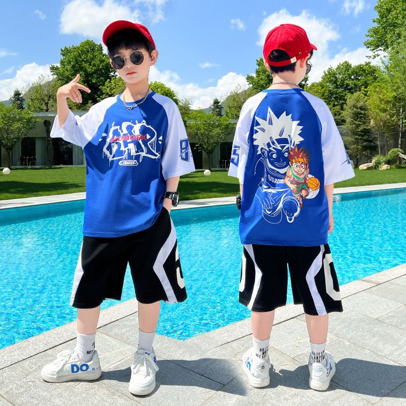 Zhongda Children's Wear Sports Handsome Fashion Thin Short Sleeves - Image 3